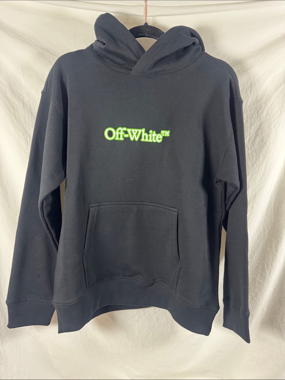 Off-White Neon Outline Kids Hoodie Medium 10/12 NWT